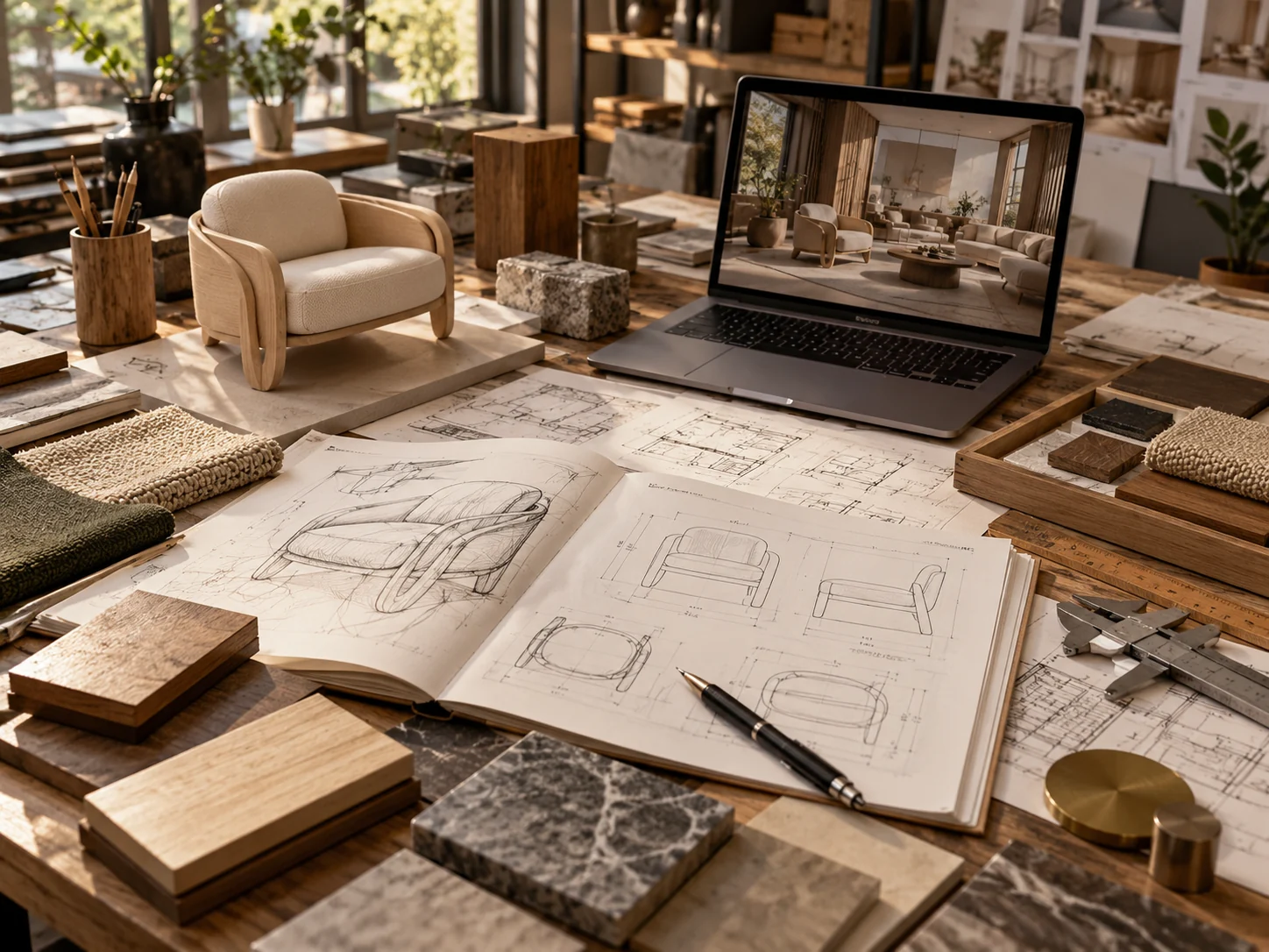 Remote design collaboration around a digital project workspace
